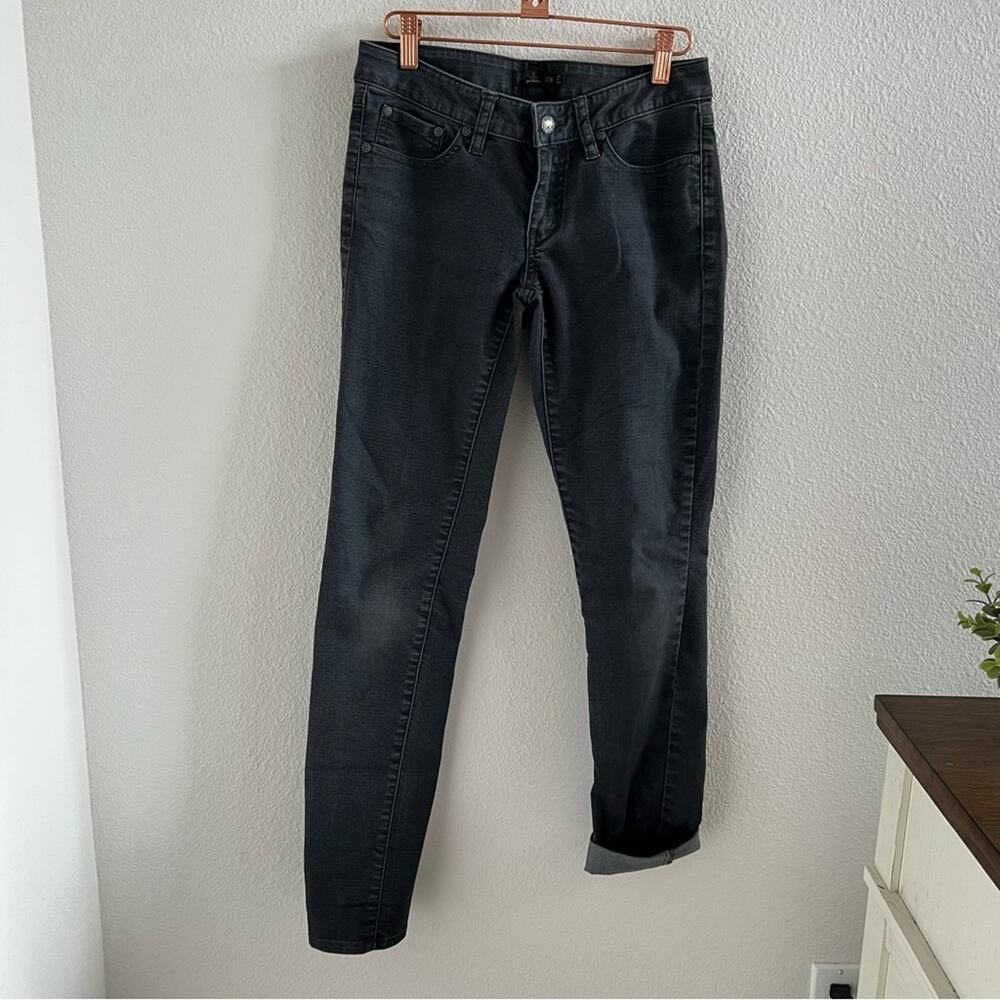 Prana Women's Kara Jeans Black Faded Wash W4KARA115 Size 2 / 26